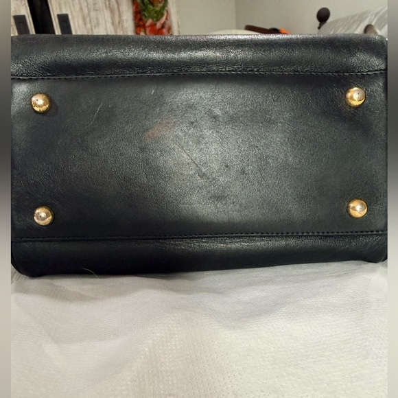 MCM Small Black Quilted Boston Handbag - Picture 5 of 6